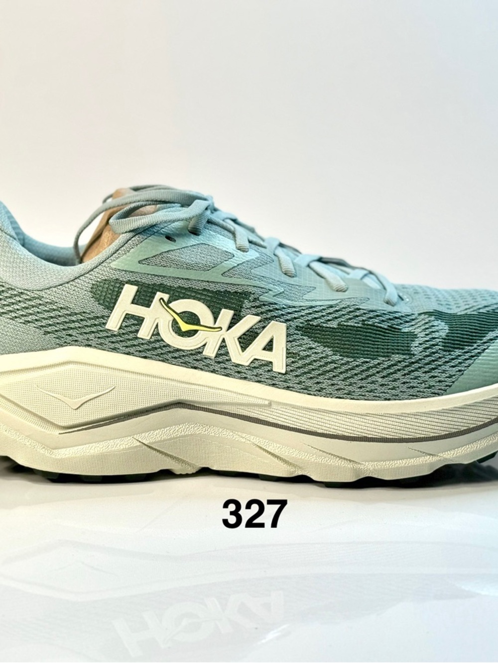 HOKA One Challenger Lightweight Trail Running Shoe in Seafoam Green. NEW